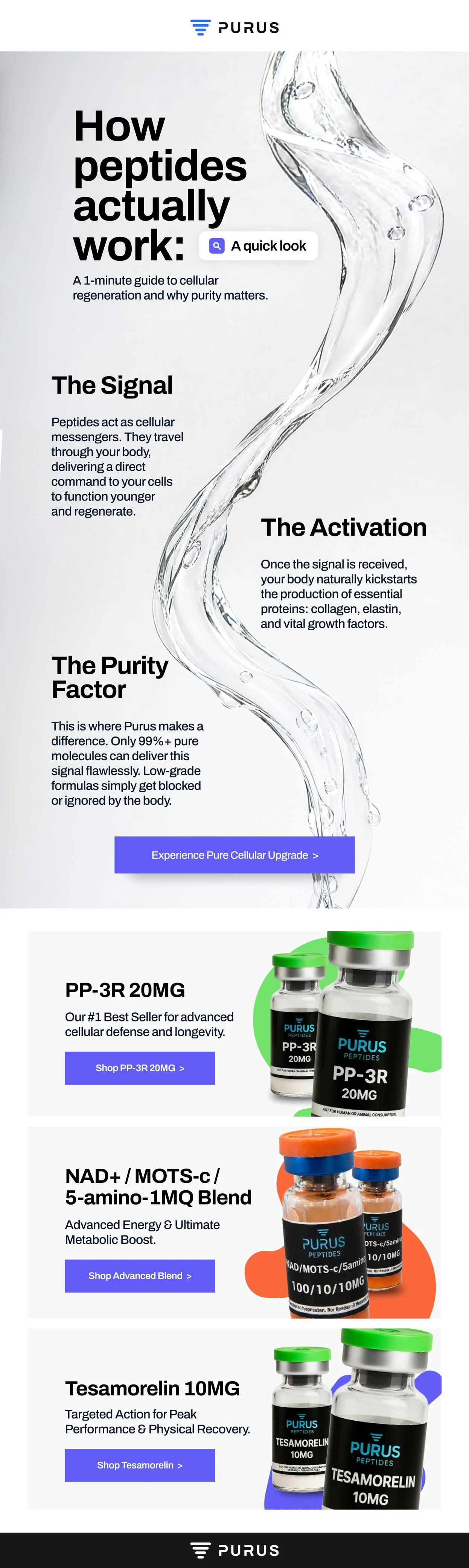 Peptide brand — How peptides actually work